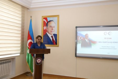 Bitki Mühafizə və Texniki Bitkilər Elmi-Tədqiqat İnstitutunda 15 İyun – Milli Qurtuluş Gününə həsr olunmuş tədbir keçirilib