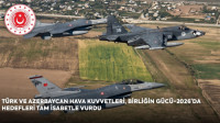 Türkiyə və Azərbaycan qırıcıları hədəfləri yüksək dəqiqliklə vurdu -