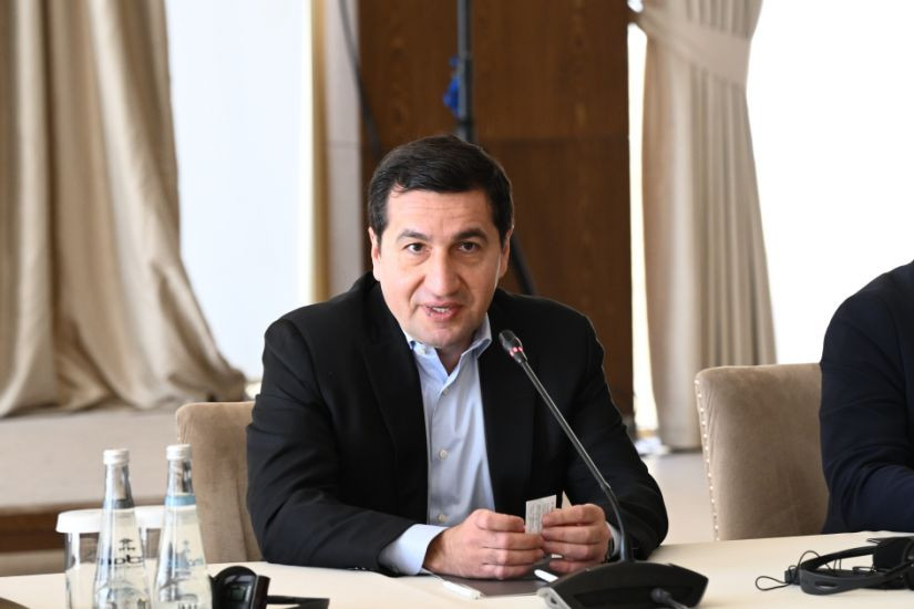 “Sülh Körpüsü” təşəbbüsünün iştirakçıları Qəbələdə Hikmət Hacıyev ilə görüşüblər