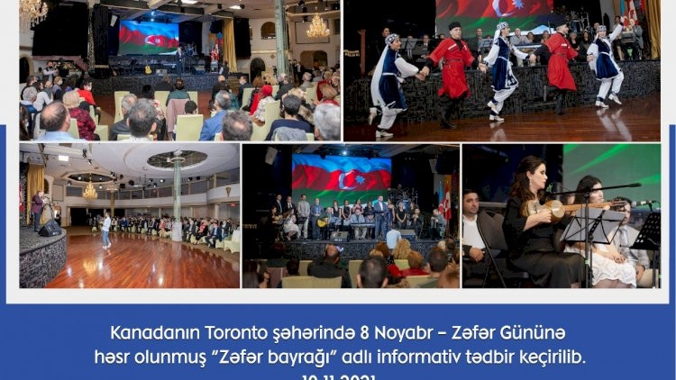 Kanadanın Toronto şəhərində “Zəfər bayrağı” adlı bayram tədbiri keçirilib