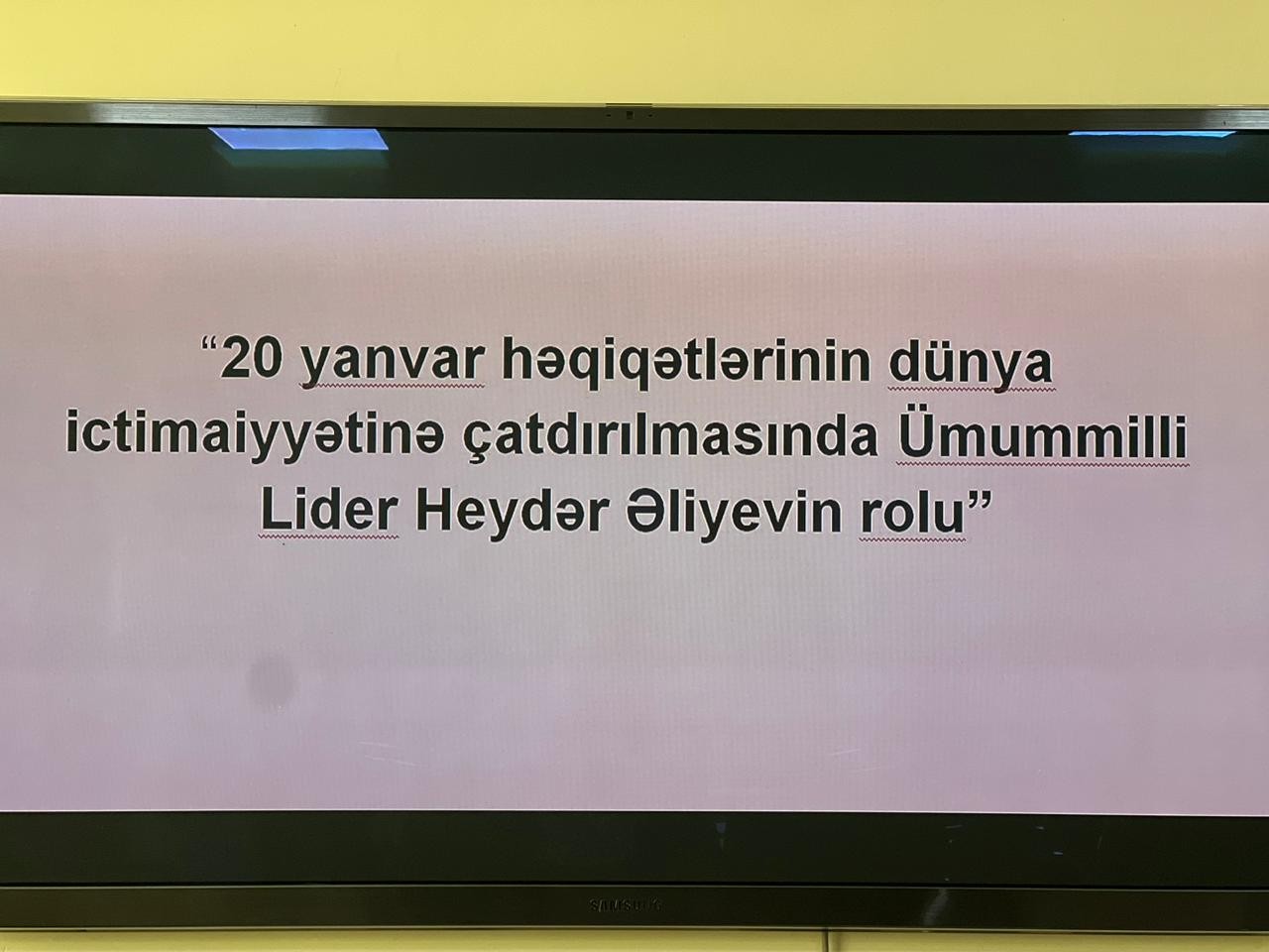 Füzulidə “20 yanvar həqiqətlərinin dünya ictimaiyyətinə çatdırılmasında Heydər Əliyevin rolu” mövzusunda dəyirmi masa keçirilib