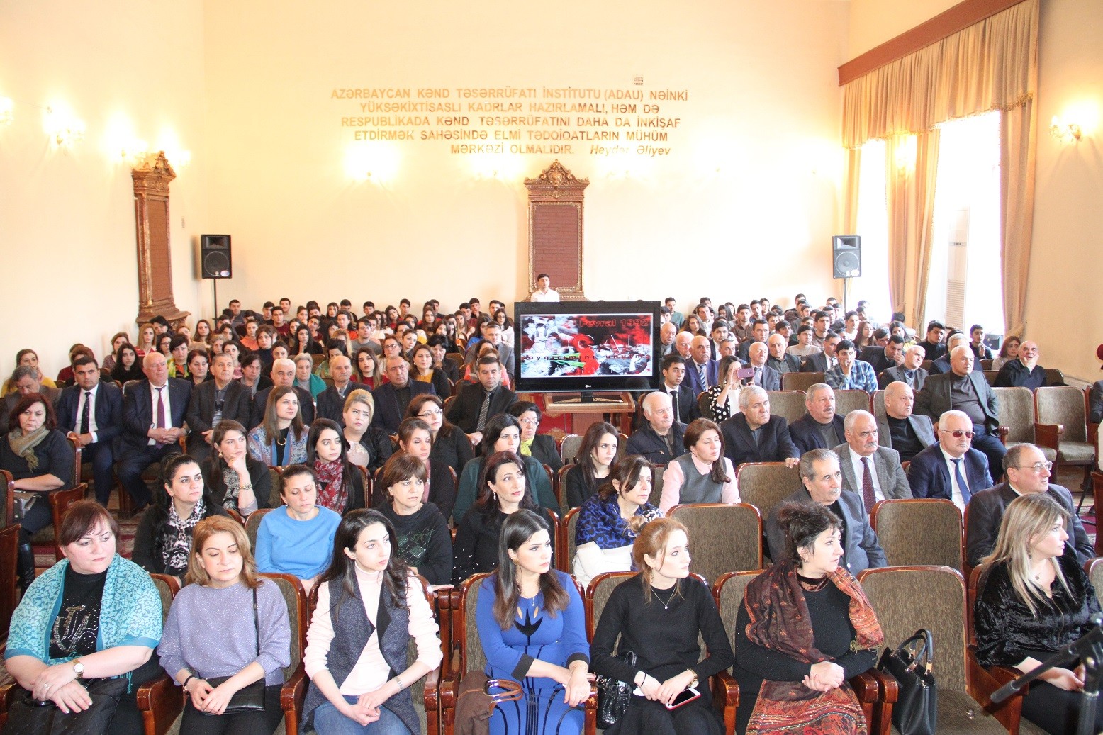 Azərbaycan Dövlət Aqrar Universitetində Xocalı soyqırımının 27-ci ildönümü ilə əlaqədar tədbir keçirilib-