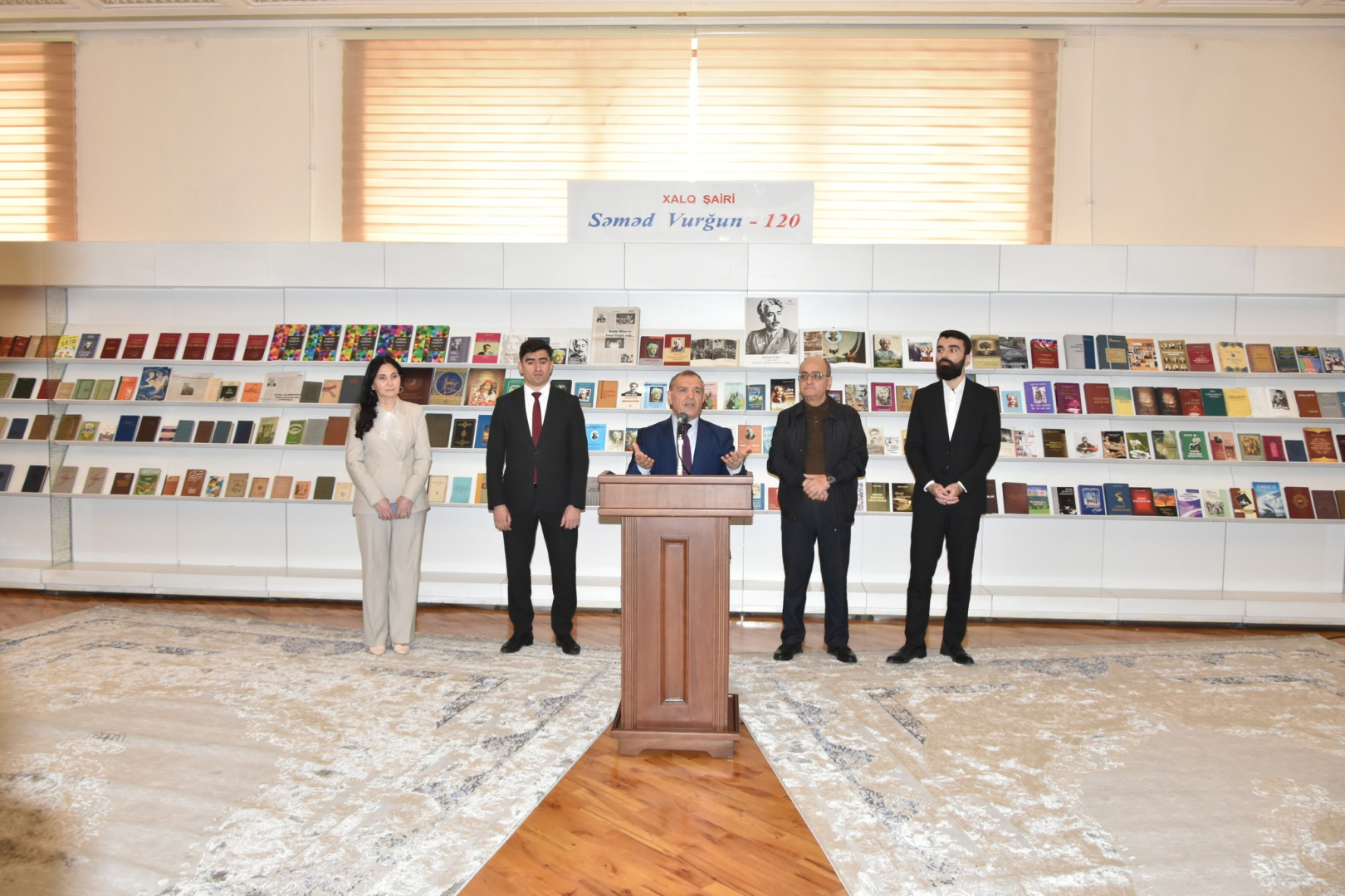 XX əsr Azərbaycan ədəbiyyatının görkəmli siması Səməd Vurğunun 120 illiyinə həsr olunmuş tədbir keçirilib