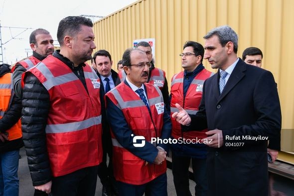 Azərbaycandan dəmir yolu ilə Türkiyəyə yardım göndərildi -