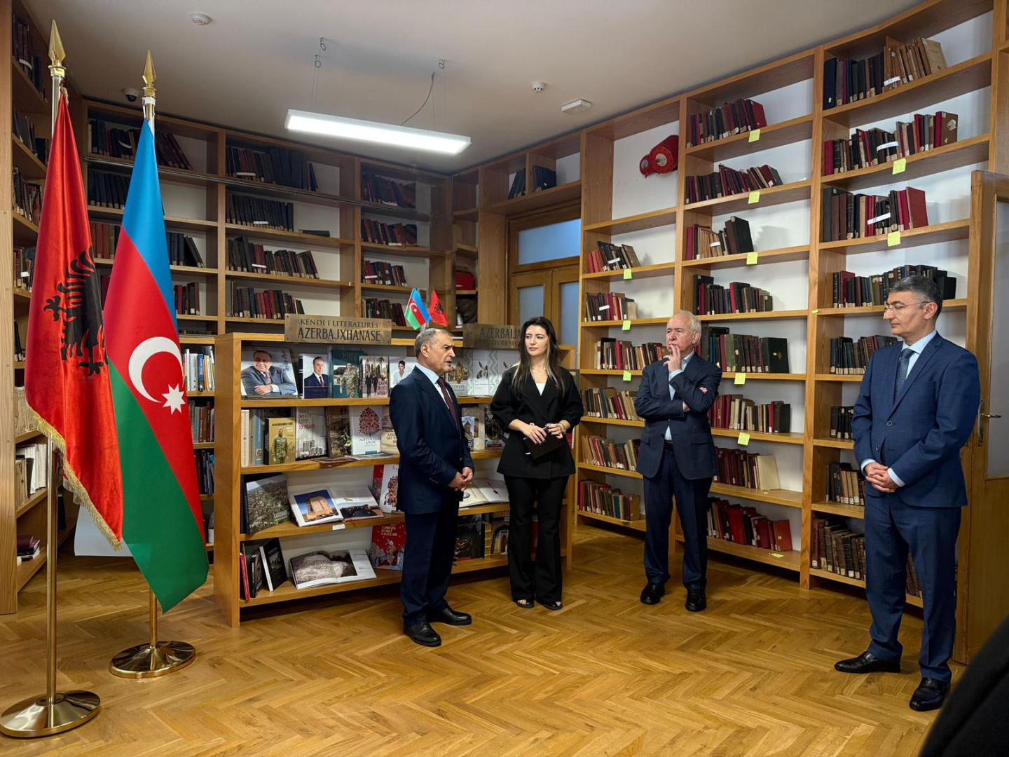 Albaniya Milli Kitabxanasında Azərbaycan Ədəbiyyatı bölməsinin açılış mərasimi keçirilib
