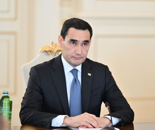 Prezident İlham Əliyevin Türkmənistan Prezidenti ilə geniş tərkibdə görüşü olub