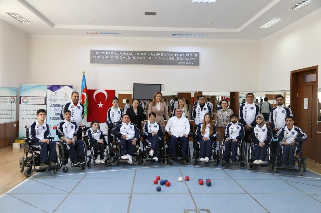 Könül Nurullayeva Boccia İdman Federasiyasının idmançı və rəhbər heyəti ilə görüşüb