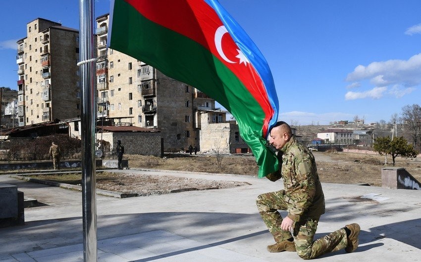 Prezident İlham Əliyev Füzuli-Şuşa yolunun və Füzulidə hava limanının təməlini qoyub, Şuşa şəhərində səfərdə olub