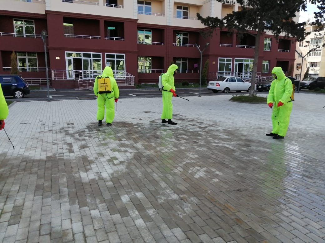 Koronavirus infeksiyasının qarşısının alınması məqsədilə Nizami rayonunda profilaktik tədbirlər davam edir