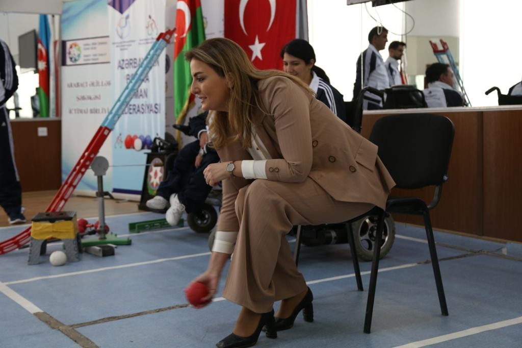 Könül Nurullayeva Boccia İdman Federasiyasının idmançı və rəhbər heyəti ilə görüşüb