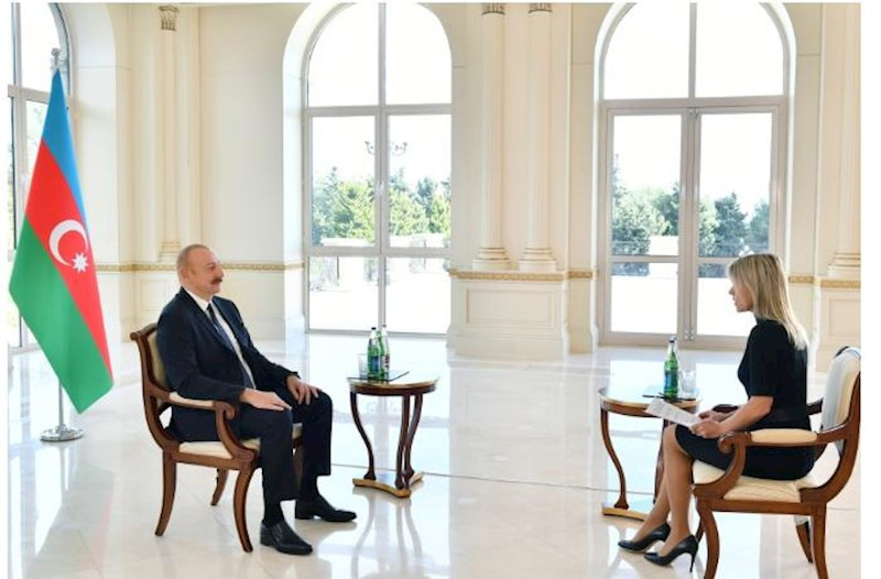 İlham Əliyev “Euronews” televiziyasına müsahibə verdi