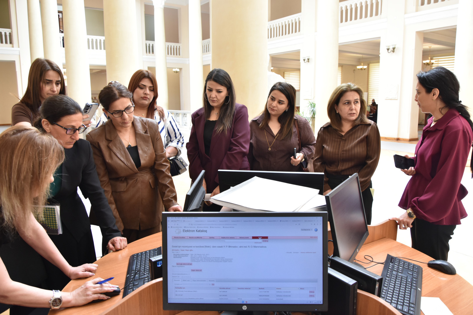 Naxçıvan Muxtar Respublikasının kitabxana əməkdaşları Milli Kitabxanada təcrübədə