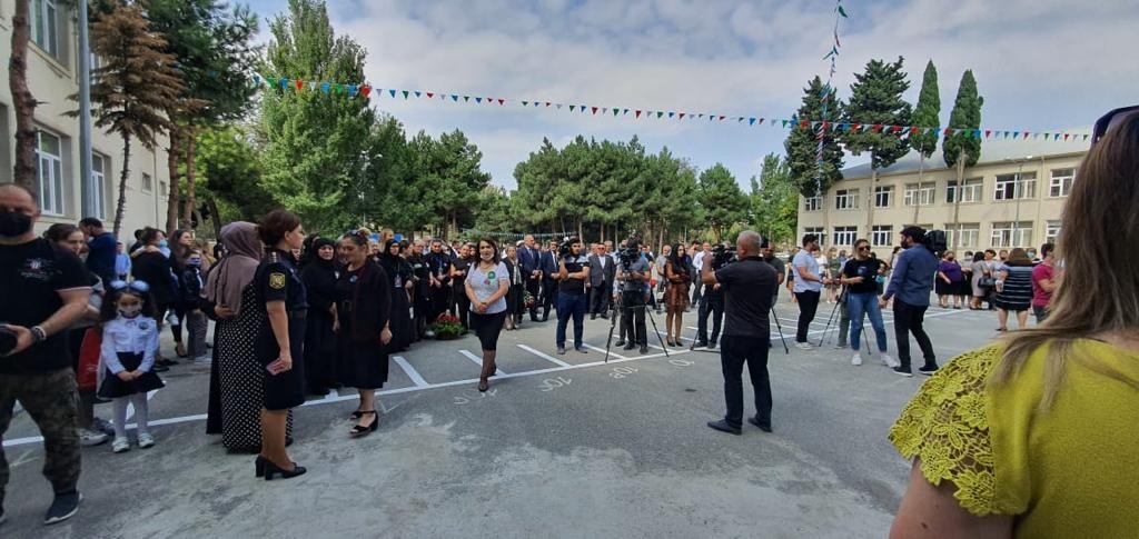 Könül Nurullayeva şəhidlərimizin xatirəsinə ucaldılan abidənin açılışında iştirak edib-