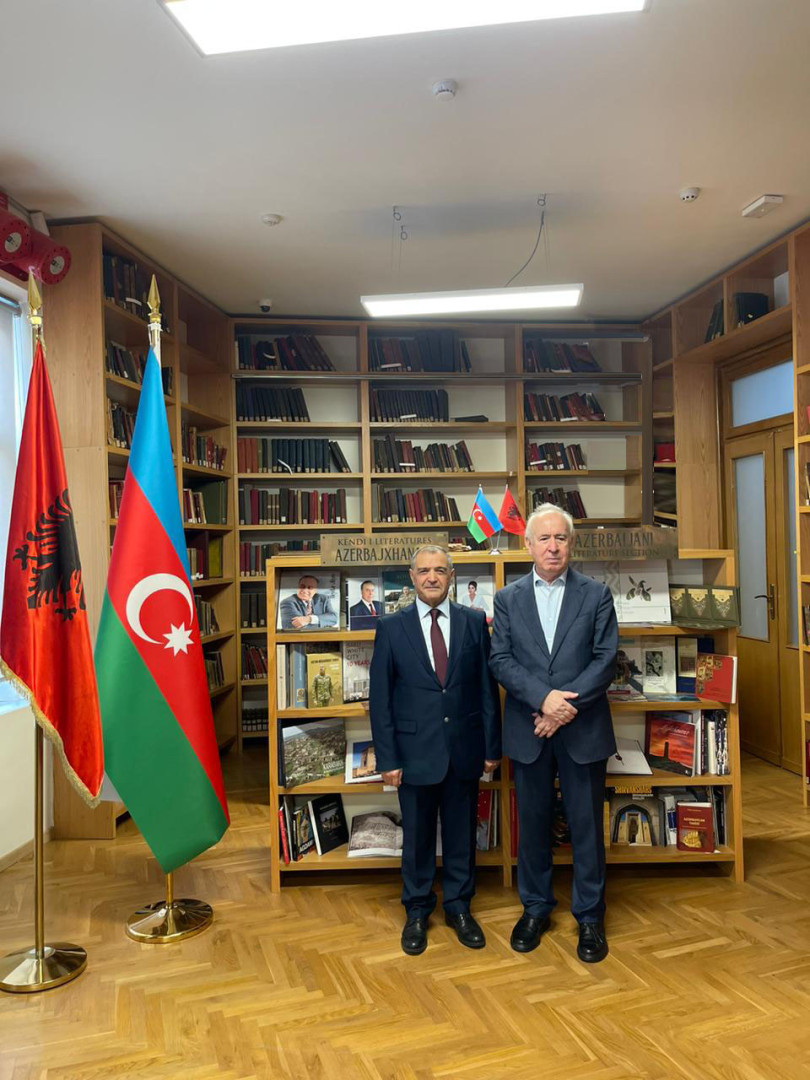 Albaniya Milli Kitabxanasında Azərbaycan Ədəbiyyatı bölməsinin açılış mərasimi keçirilib