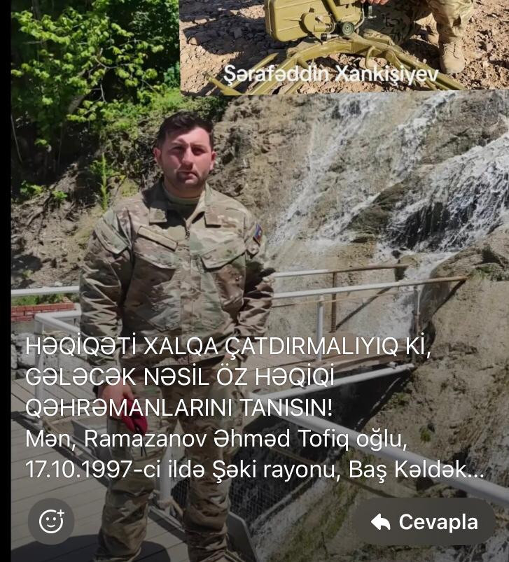 HƏQİQƏTİ XALQA ÇATDIRMALIYIQ Kİ, GƏLƏCƏK NƏSİLLƏR ÖZ HƏQİQİ QƏHRƏMANLARINI TANISIN!