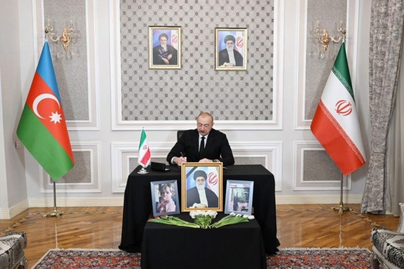 Prezident İlham Əliyev İranın Azərbaycandakı səfirliyində olub -FOTOLAR