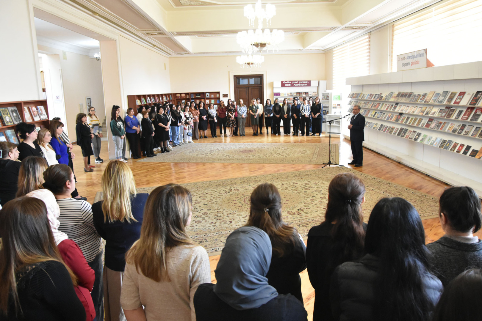 Azərbaycan Milli Kitabxanasında "31 Mart Azərbaycanlıların soyqırımı günü" ilə əlaqədar tədbir keçirilib