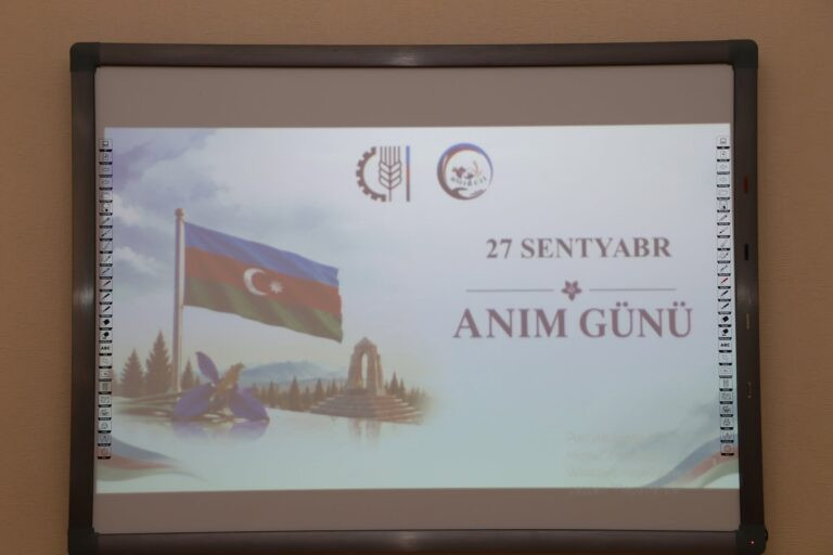 Bitki Mühafizəsi və Texniki Bitkilər Elmi-Tədqiqat İnstitutunda 27 Sentyabr – Anım Gününə həsr olunmuş tədbir keçirilib