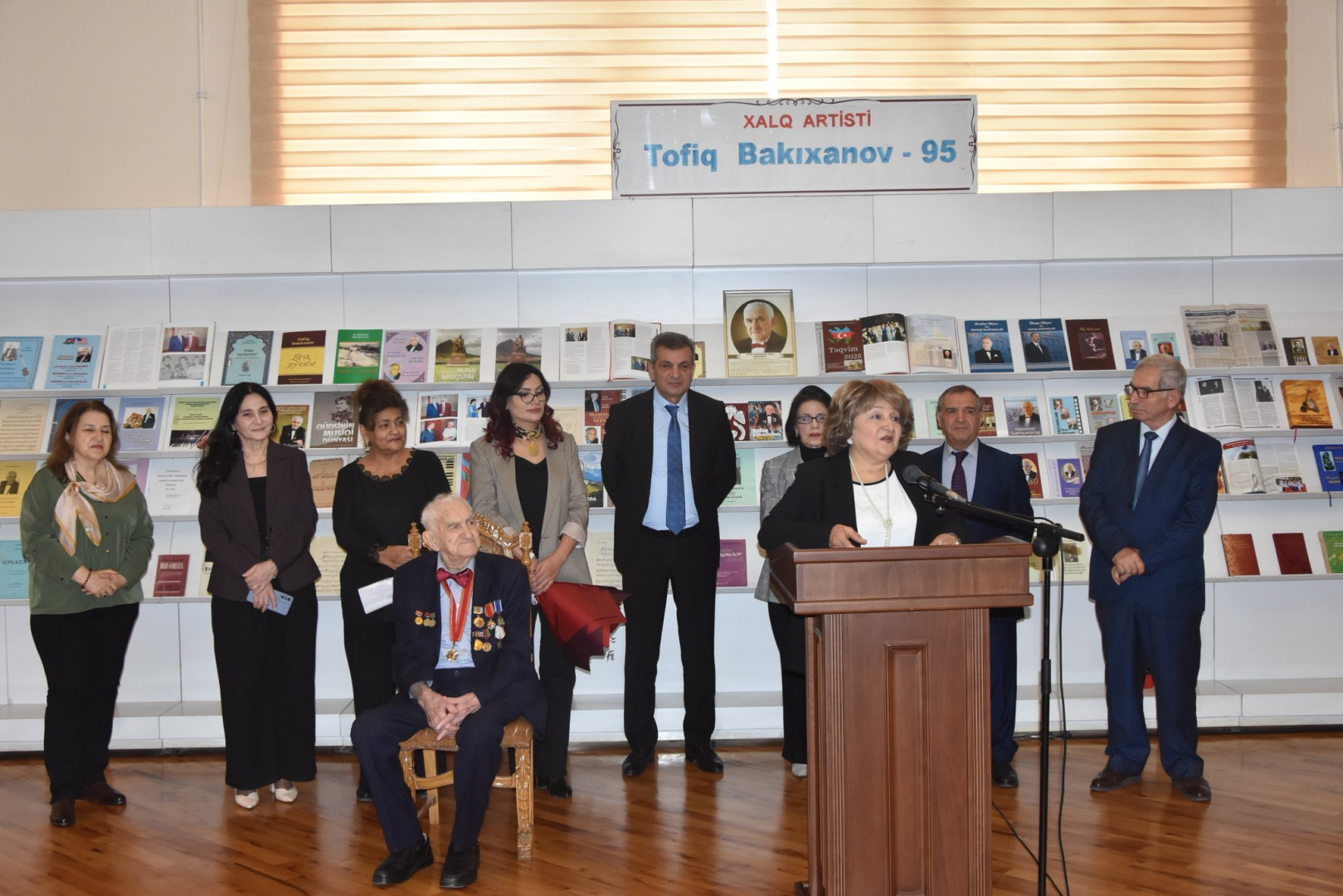 Azərbaycan Milli Kitabxanasında Tofiq Bakıxanovun 95 illik yubileyinə həsr olunmuş tədbir keçirilib