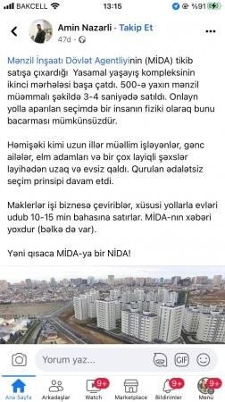 MİDA bunu da BACARDI: - 3-4 saniyəyə 500 mənzil satıldı!!!