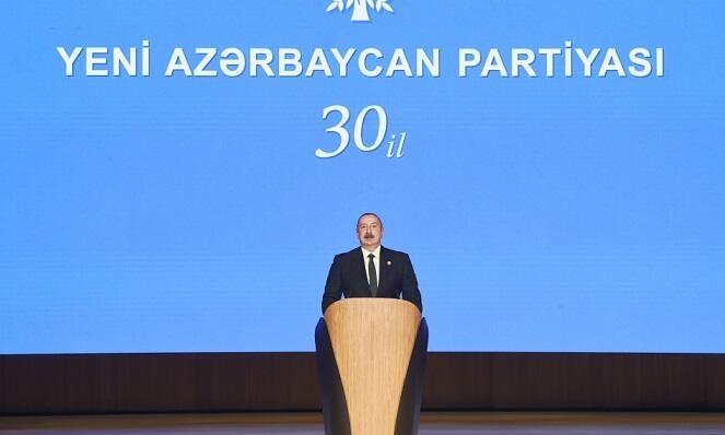İlham Əliyev YAP-ın tədbirində çıxış etdi -