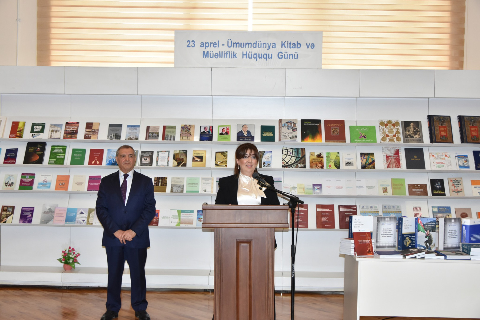 Milli Kitabxanada 23 Aprel - Ümumdünya Kitab və Müəlliflik Hüququ Gününə həsr olunmuş tədbir keçirilib