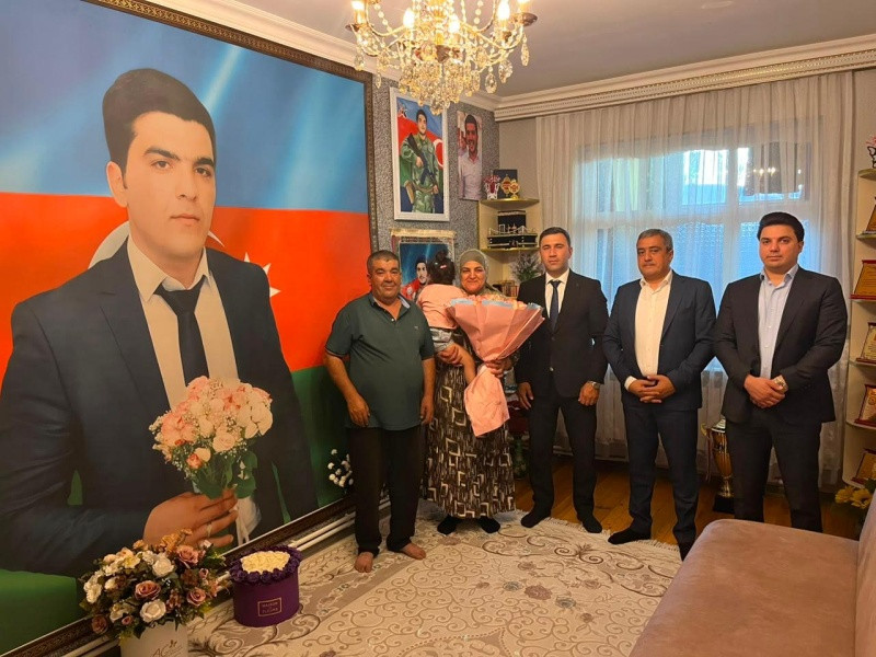 Abşeron rayonunda şəhidlərimiz və onların ailə üzvləri ziyarət olunub