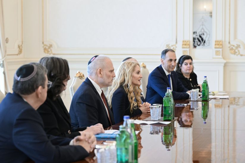 Prezident İlham Əliyev ABŞ-ın Əsas Amerika Yəhudi Təşkilatlarının Prezidentləri Konfransının nümayəndə heyətini qəbul edib
