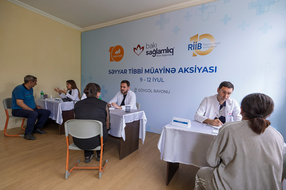 “AzerGold”un təşkilatçılığı ilə Göygöl rayonunda səyyar tibbi müayinə aksiyası keçirilib