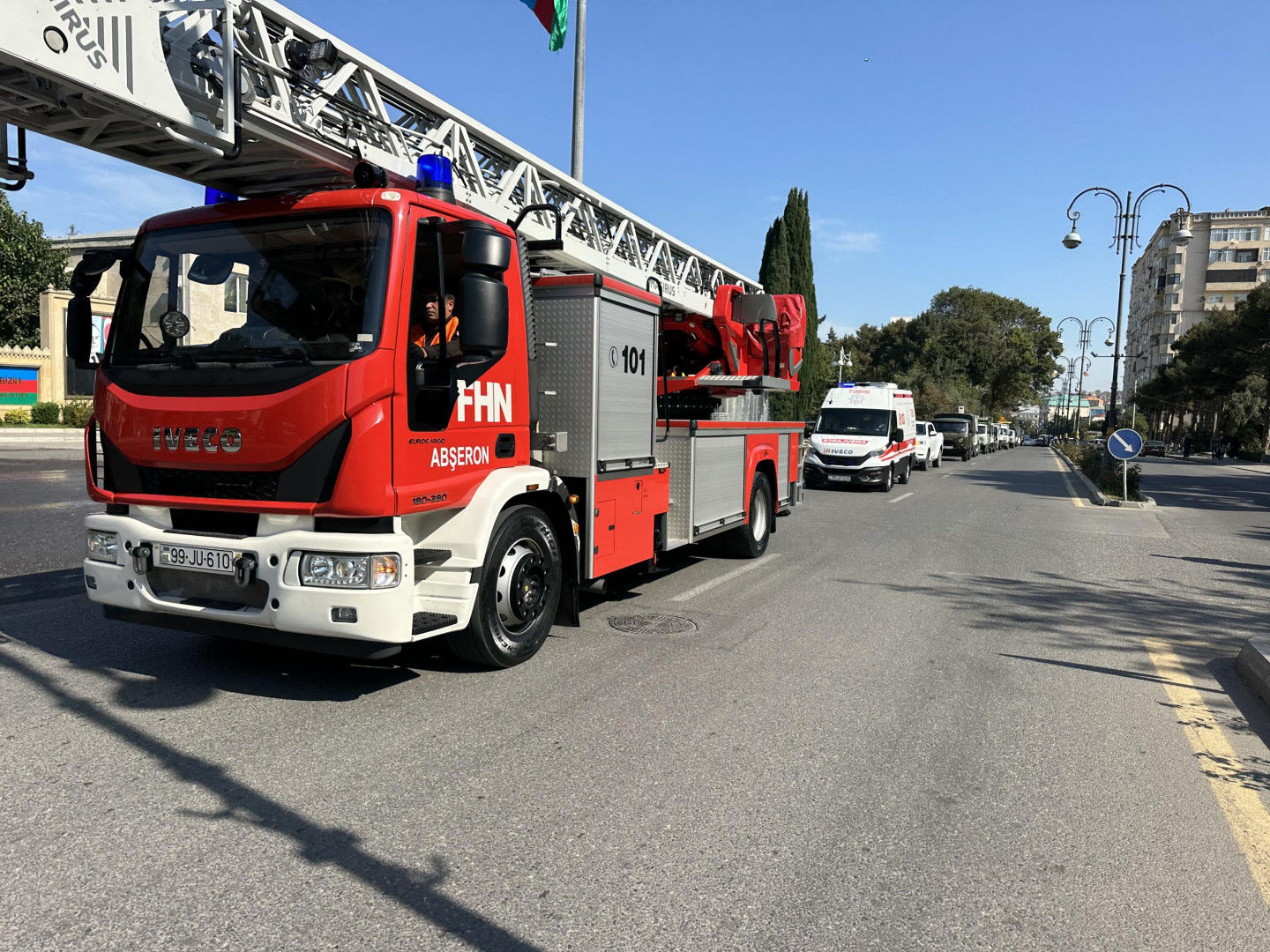 Abşeron rayonunda FHN-in Sumqayıt Regional Mərkəzi tərəfindən nümunəvi mülki müdafiə məşqi təşkil edilib