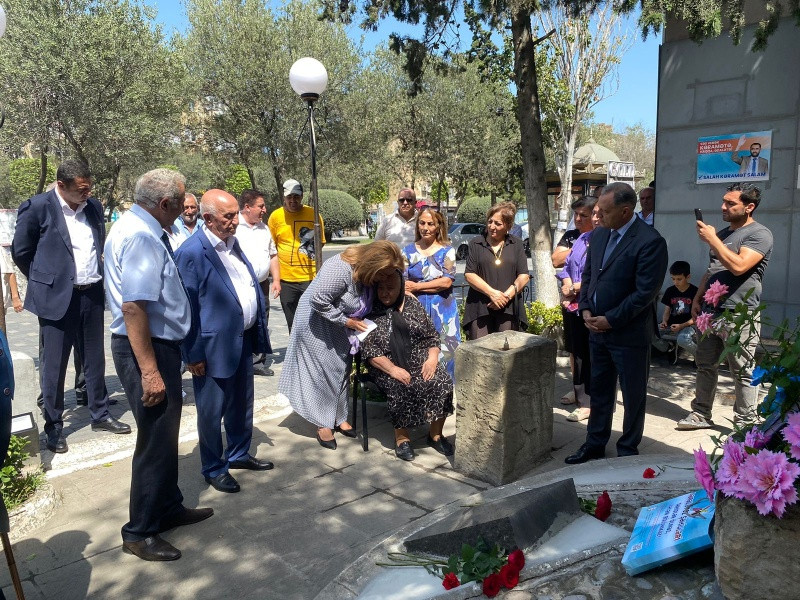 Hicran Hüseynova Sumqayıt şəhərində seçicilərlə daha bir görüş keçirdi