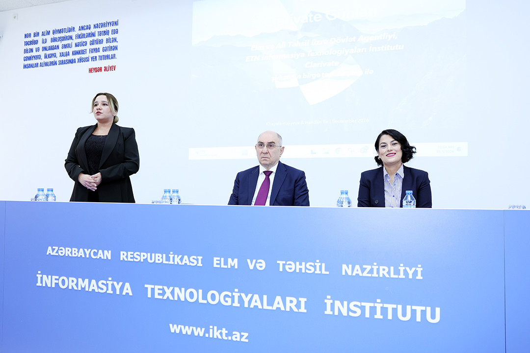 İnformasiya Texnologiyaları İnstitutunda beynəlxalq elmi bazalardan səmərəli istifadə məsələlərinə həsr olunmuş təlim keçirilib