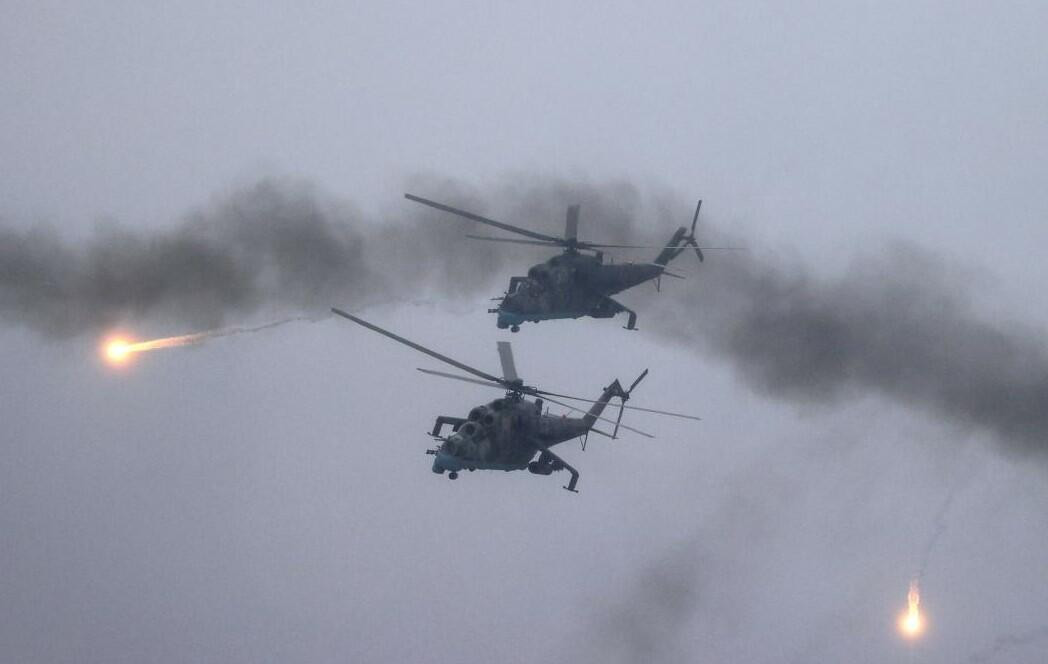Rusiya helikopteri vuruldu