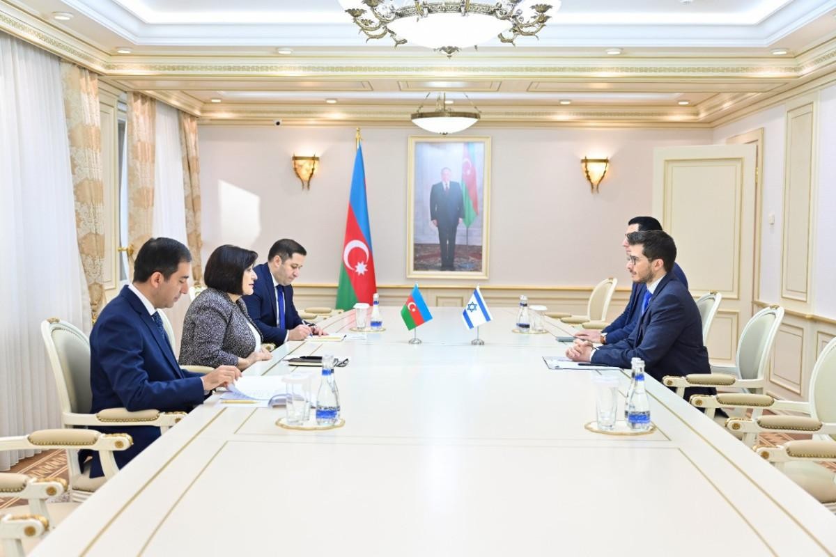 Sahibə Qafarova İsrail səfiri ilə görüşüb