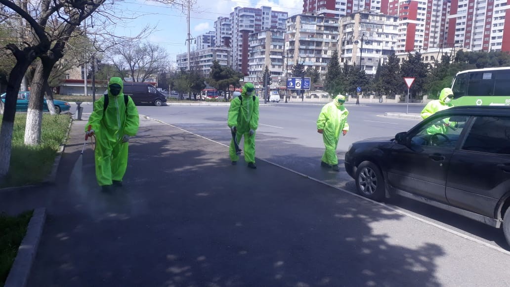 Koronavirus infeksiyasının qarşısının alınması məqsədilə Nizami rayonunda profilaktik tədbirlər davam edir