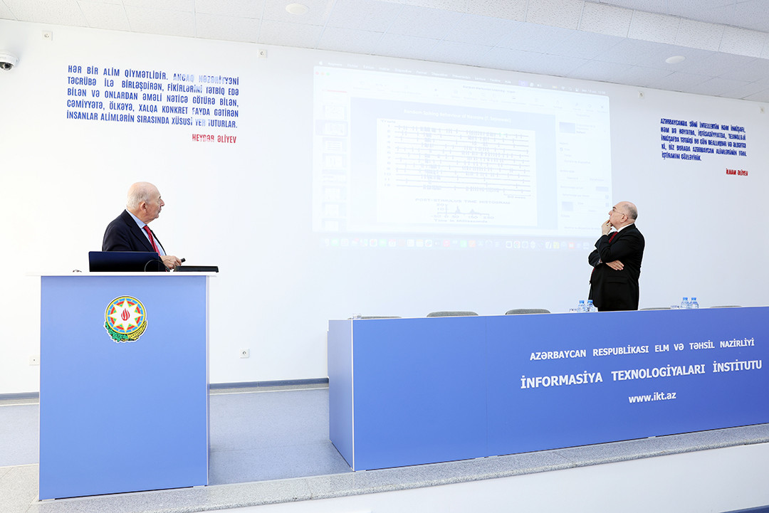 Dünyaşöhrətli alim Erol Qelenbe İnformasiya Texnologiyaları İnstitutunun elmi seminarında məruzə edib