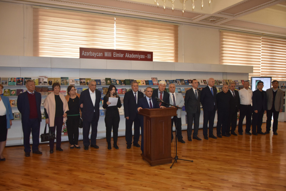 Milli Kitabxanada Azərbaycan Milli Elmlər Akademiyasının 80 illik yubileyinə həsr olunmuş tədbir keçirilib