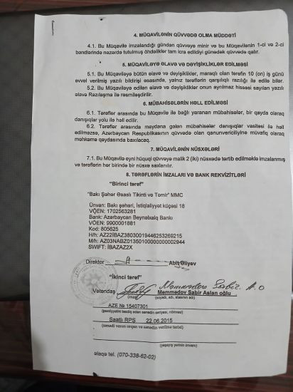 BŞİH “Teleqüllə” rəisinin evini sökdü, indi də kirayə haqqını ödəmir -