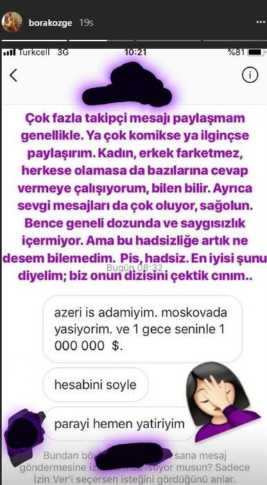 Milyonçumuzdan türk aktrisaya əxlaqsız təklif, yoxsa?..