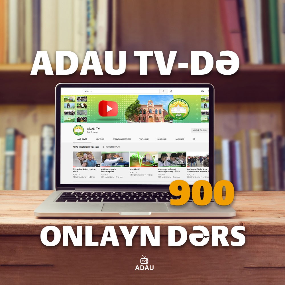 ADAU TV-də 900-cü onlayn dərs keçirilib