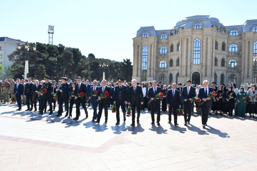 Ümummilli Lider Heydər Əliyevin anadan olmasının 103-cü ildönümü Abşeron rayonunda qeyd edilib -
