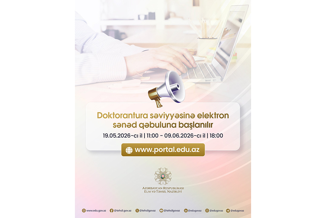 İnformasiya Texnologiyaları İnstitutu fəlsəfə doktoru hazırlığı üzrə doktoranturaya qəbul elan edir