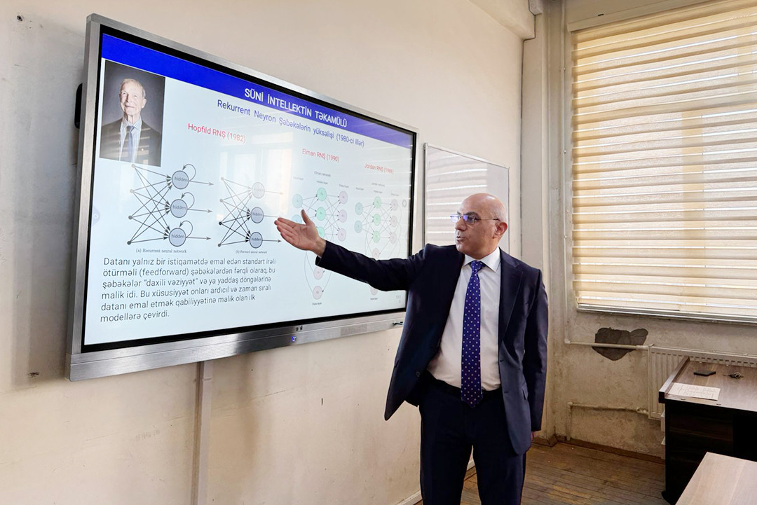 AMEA-nın muxbir üzvü Bakı Dövlət Universitetində ustad dərsi keçib