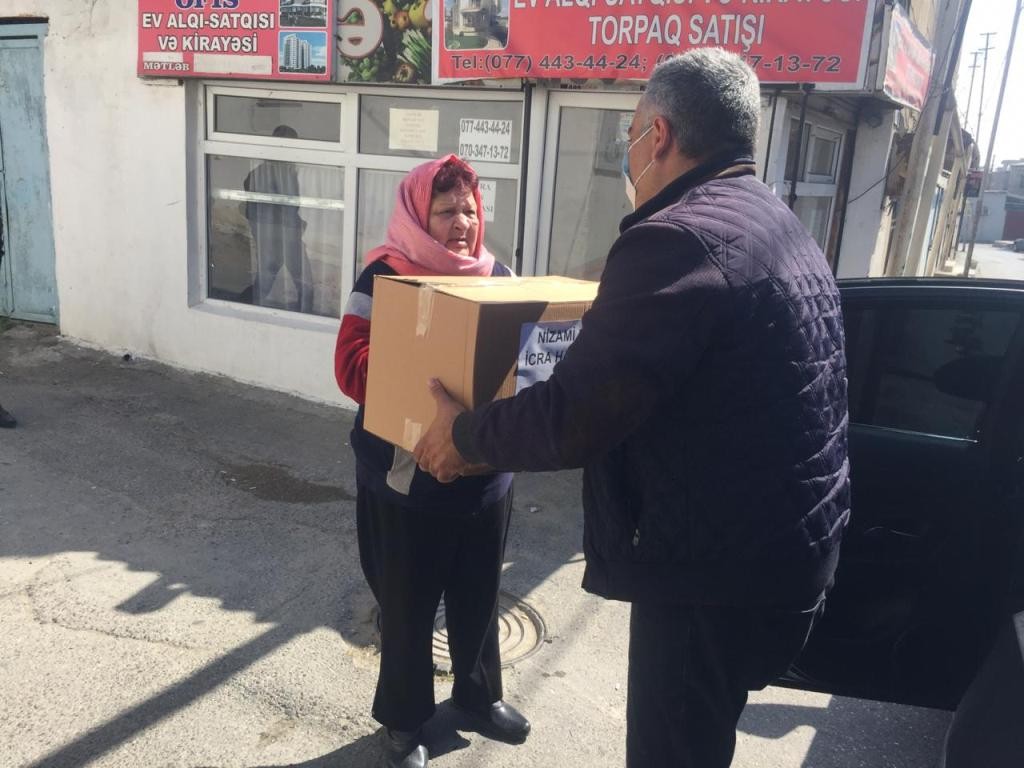 Nizami rayonunda sosial baxımdan həssas əhali qruplarına dəstək davam etdirilir-