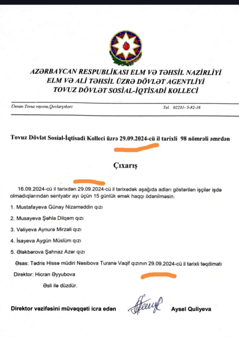 Direktor hər iki məhkəməni müəllimlərə uduzdu- Daha nə baş verməlidir ki,Hicran Əyyubova vəzifəsindən uzaqlaşdırılsın? -