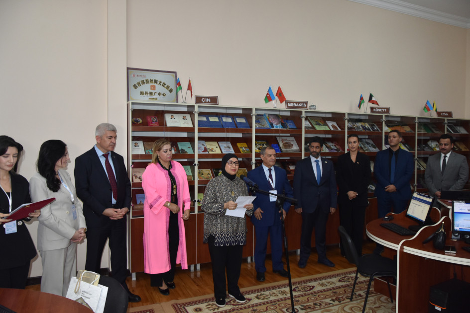 Milli Kitabxanada “Mərakeş və Küveyt ədəbiyyatı guşələrinin” açılış mərasimi keçirilib