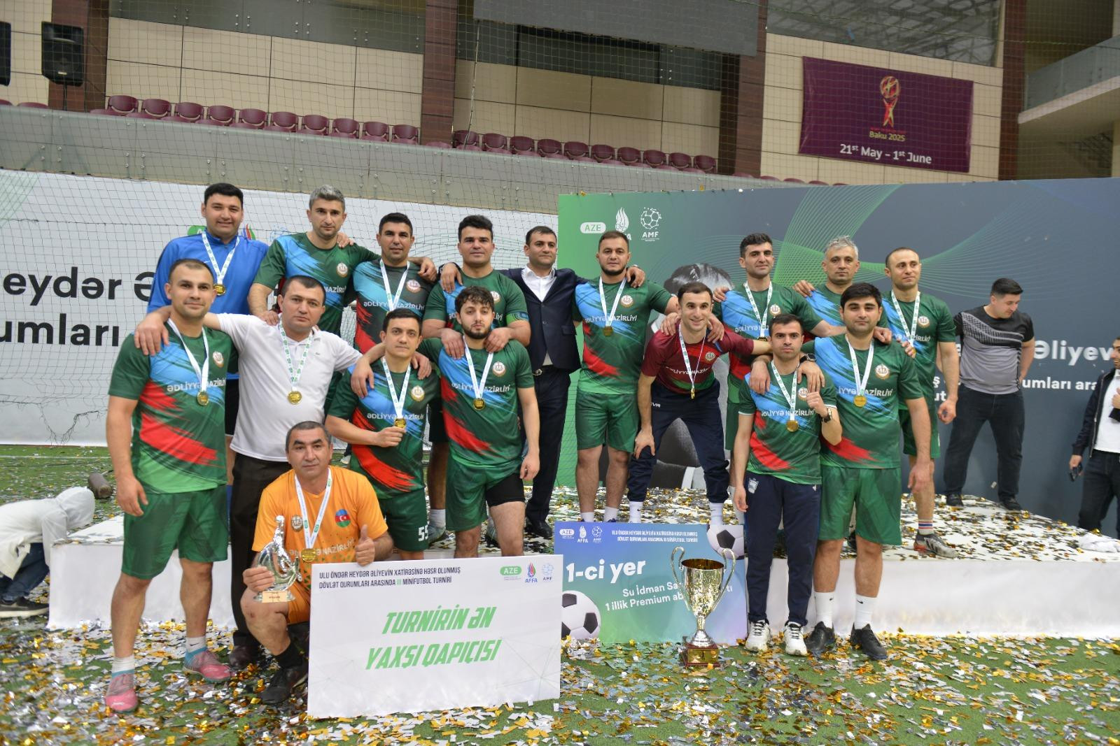 Heydər Əliyevin xatirəsinə həsr olunmuş III minifutbol turniri:Ədliyyə Nazirliyinin komandası...