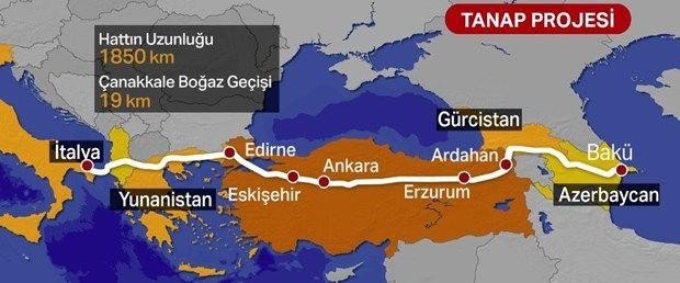 Azərbaycan qazının “Cənub qaz dəhlizi” ilə Avropaya nəqlinə başlanılıb