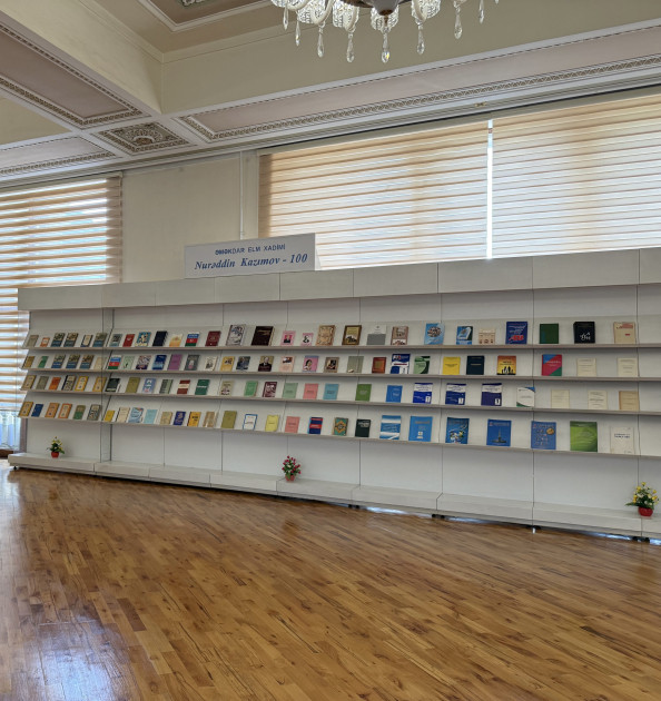 Milli Kitabxanada “Əməkdar elm xadimi Nurəddin Kazımov – 100” adlı kitab sərgisi istifadəçilərə təqdim olunub