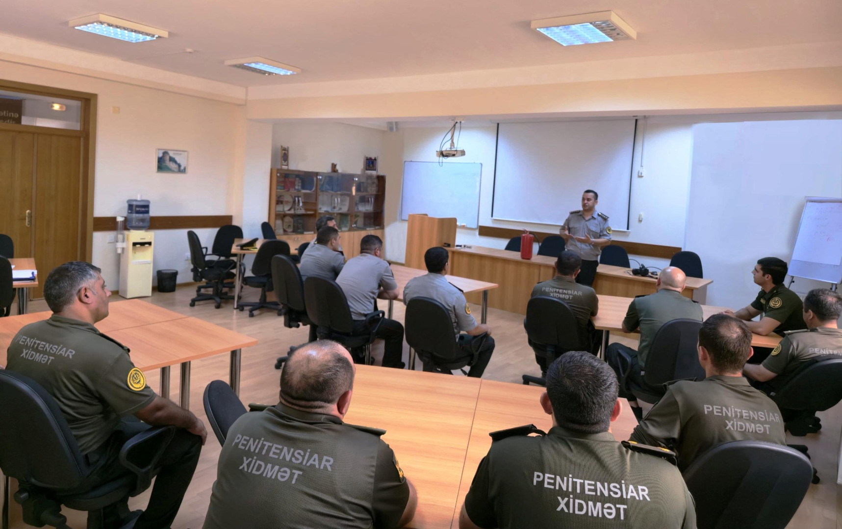 Penitensiar xidmətdə yanğın zamanı davranış qaydaları ilə bağlı təlim keçirilib